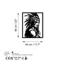 Wallity Tribal Chief Accesorio Decorativo de Pared de Metal Negro